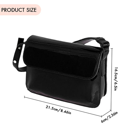 Retro Small Square PU Leather Messenger Bag