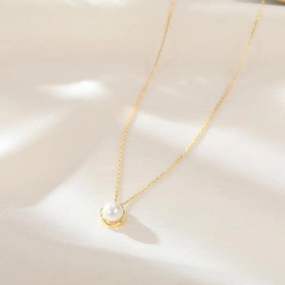 Handmade Adjustable Pearl Pendant Necklace