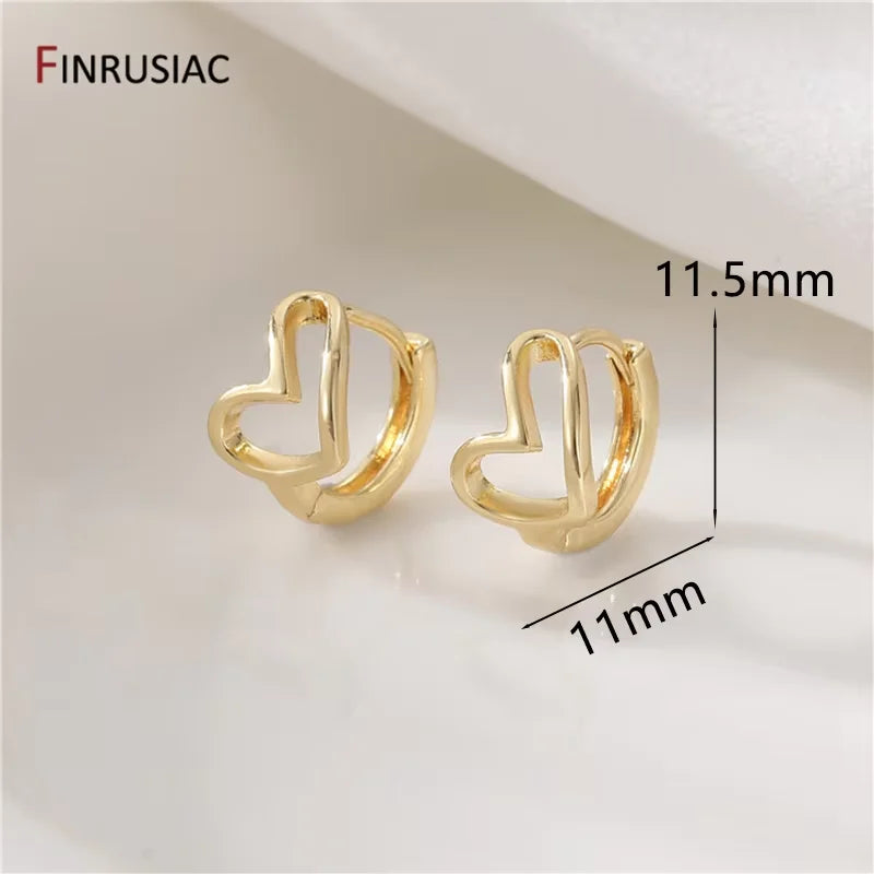 Trendy Gold Circle Hoop Earrings
