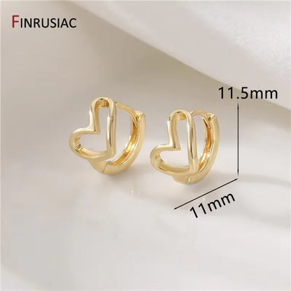 Trendy Gold Circle Hoop Earrings