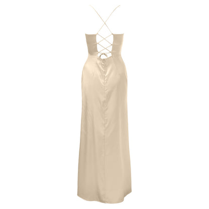 Silky Satin Corset Party Dress