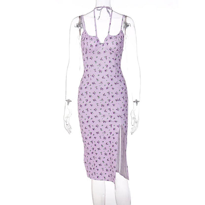Floral Ruched Bodycon Party Dress