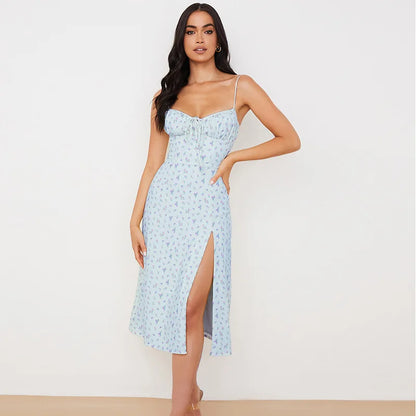 Floral Ruched Bodycon Party Dress