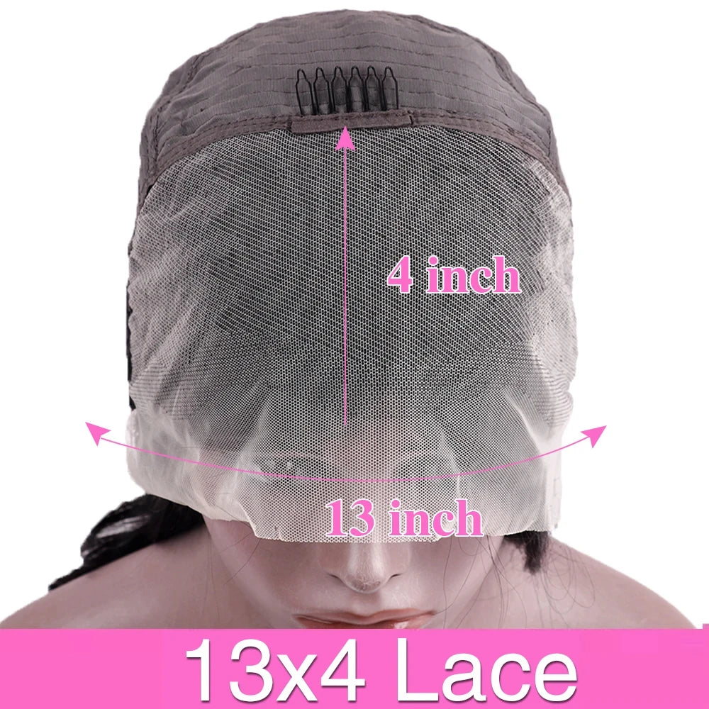 HD Transparent 360 Lace Frontal Wig 5x5 Glueless  Wig Straight 13x6 Full Frontal Lace Human Hair Wigs For Black Women30 38Inches