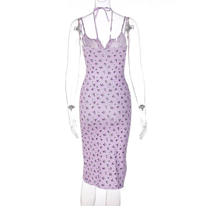Floral Ruched Bodycon Party Dress
