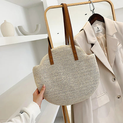 Handmade Boho Straw Beach Tote