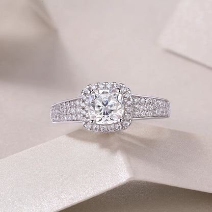 Vintage Sterling Silver Moissanite Ring