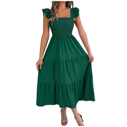 Square Neck Sleeveless Maxi Dress