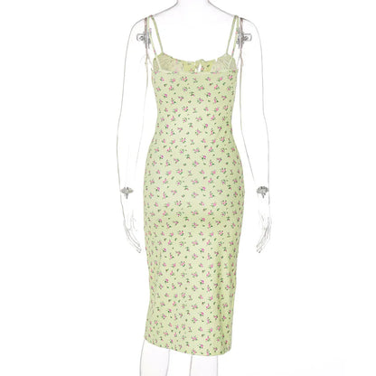 Floral Ruched Bodycon Party Dress