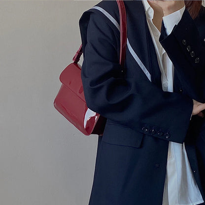 Retro Small Square PU Leather Messenger Bag