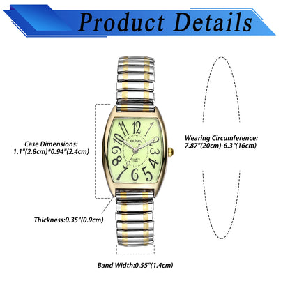 Rectangular Waterproof Quartz Watch