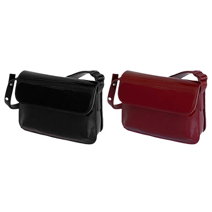 Retro Small Square PU Leather Messenger Bag