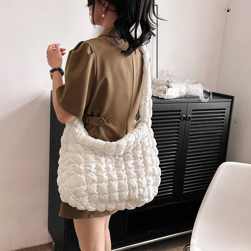 Casual Fashion Simple Nylon Quilted Elegant for Weekend Vacation