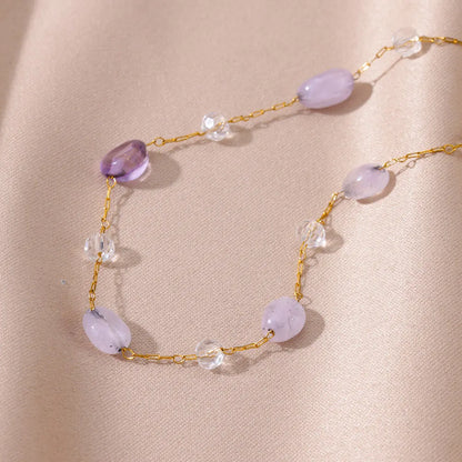 Gold Opal Stone Anklet