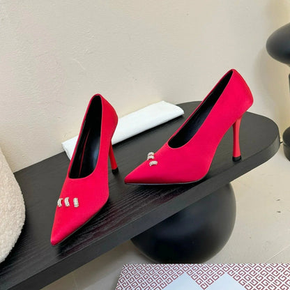 Retro Leather Mary Jane Heels