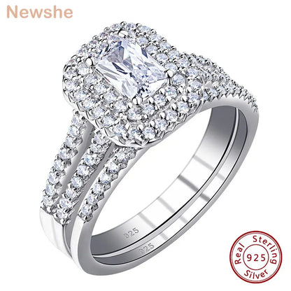 Radiant Cut Double Halo Engagement Ring