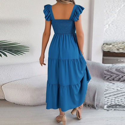 Square Neck Sleeveless Maxi Dress