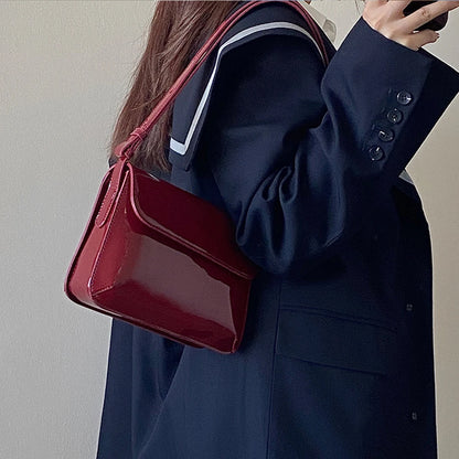 Retro Small Square PU Leather Messenger Bag