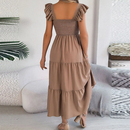 Square Neck Sleeveless Maxi Dress