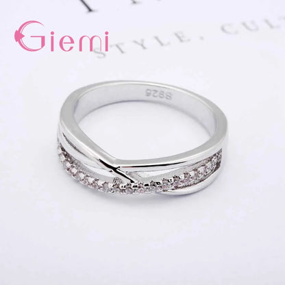 Fashion Jewelry Wholesale Price Top Quality 925 Sterling Silver Rings For Women Wedding Party Fashion Jewelry