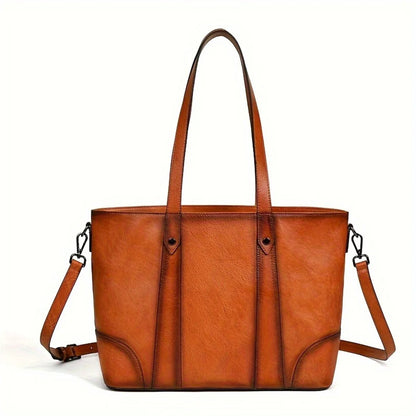 Vintage Genuine Leather Tote Bag