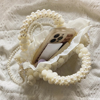 Luxury Handmade Pearl Beaded Evening Bag