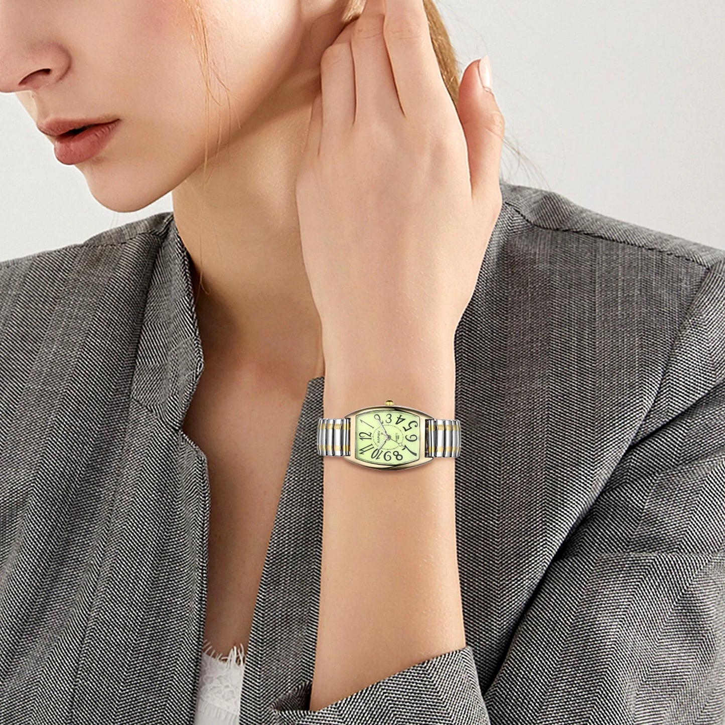 Rectangular Waterproof Quartz Watch