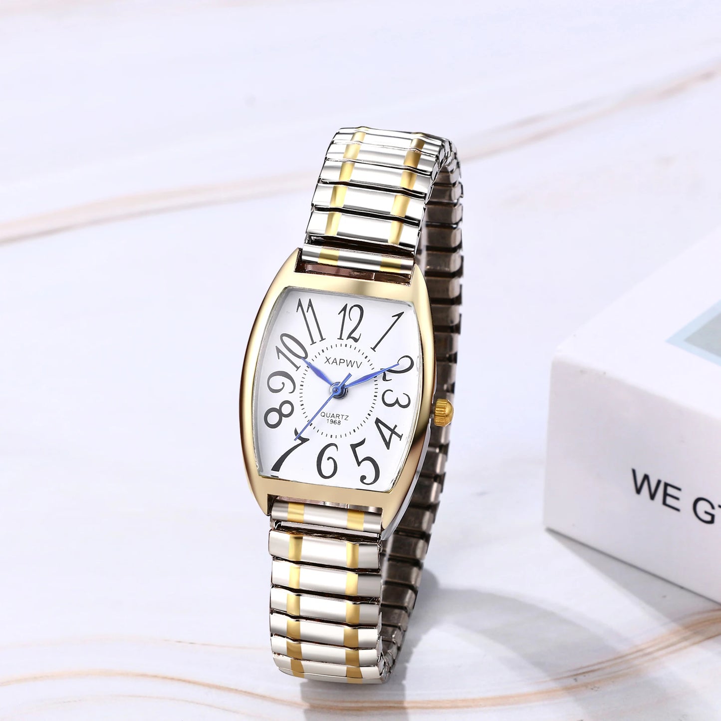 Rectangular Waterproof Quartz Watch