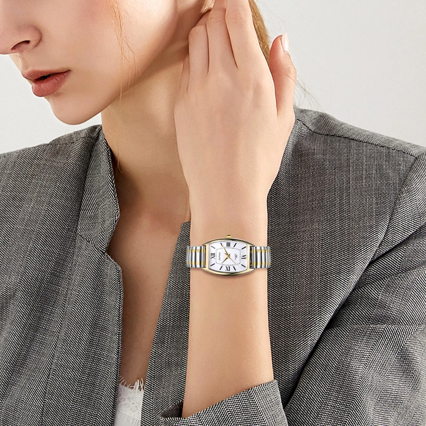 Rectangular Waterproof Quartz Watch