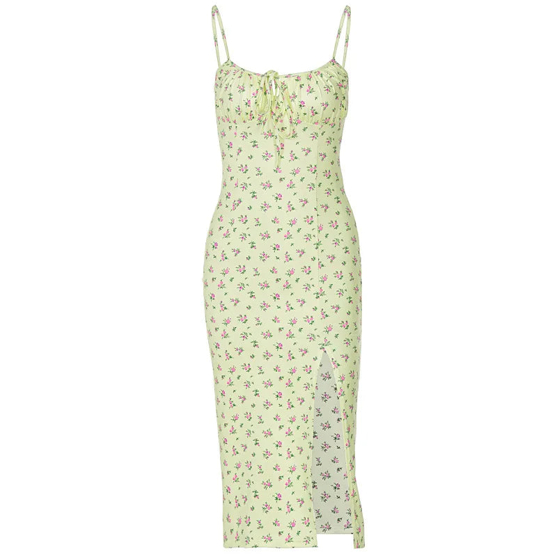 Floral Ruched Bodycon Party Dress