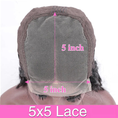 HD Transparent 360 Lace Frontal Wig 5x5 Glueless  Wig Straight 13x6 Full Frontal Lace Human Hair Wigs For Black Women30 38Inches