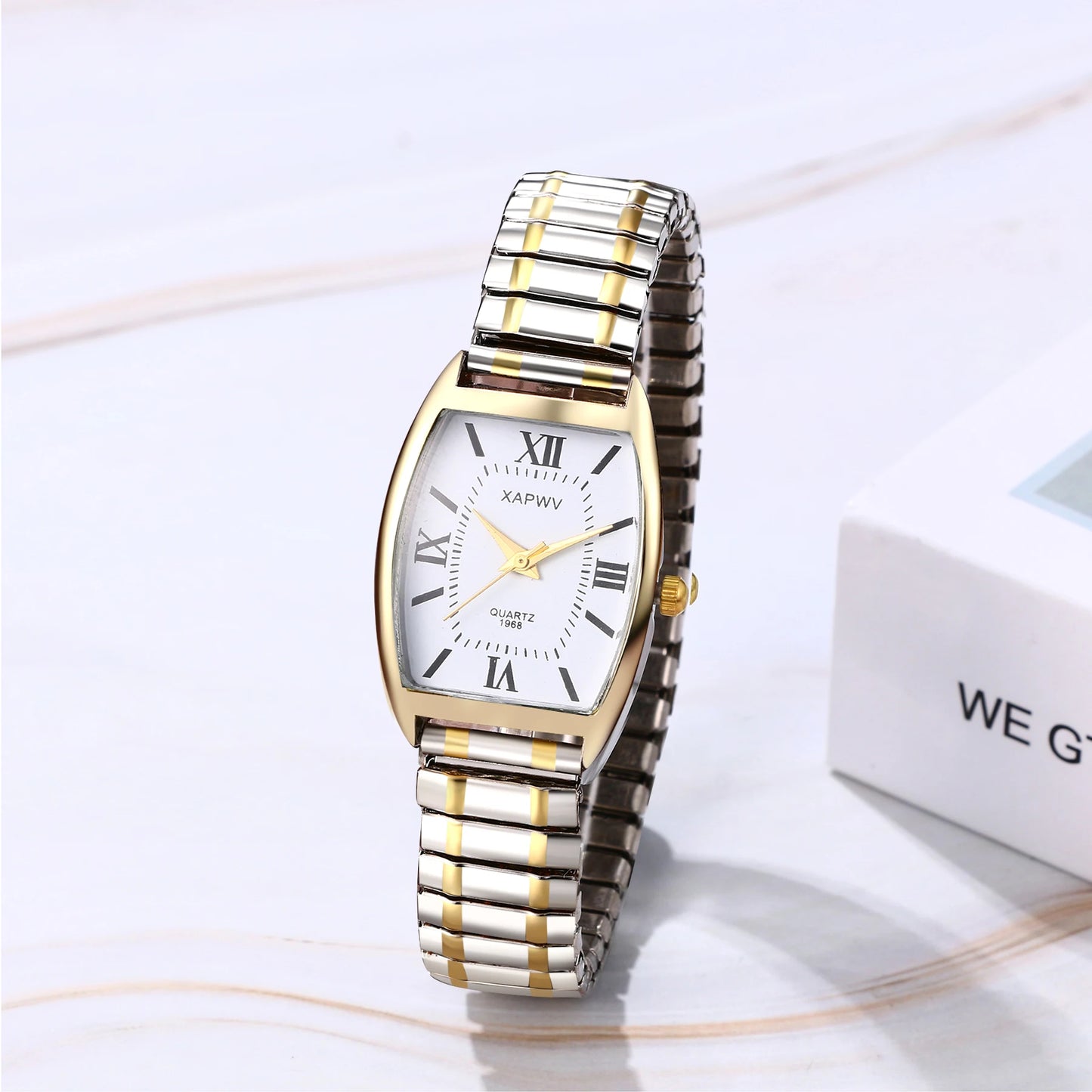 Rectangular Waterproof Quartz Watch
