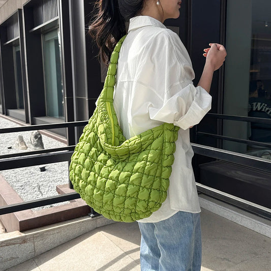 Casual Fashion Simple Nylon Quilted Elegant for Weekend Vacation