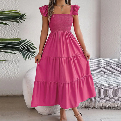 Square Neck Sleeveless Maxi Dress