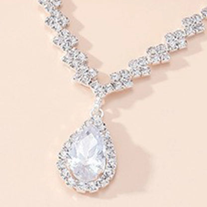 Elegant Droplet Necklace & Earring Set