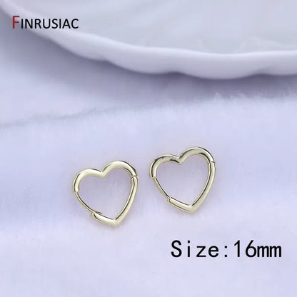 Trendy Gold Circle Hoop Earrings