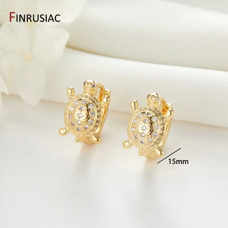 Trendy Gold Circle Hoop Earrings